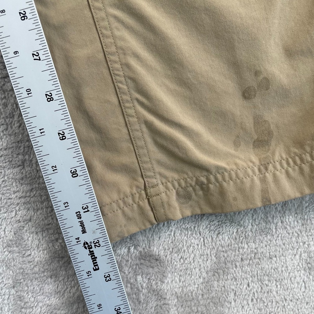 Duluth Trading Convertible Pants Men XL (36x32) Beige Nylon Performance Belted - Picture 9 of 12